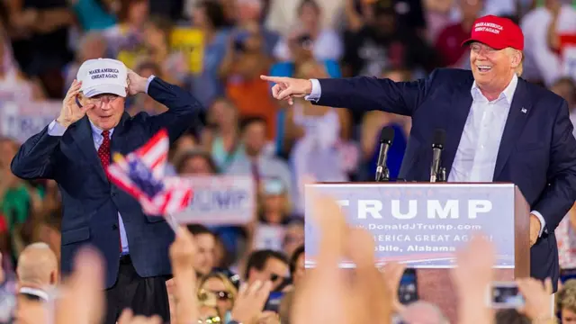 Jeff Sessions y Donald Trump.
