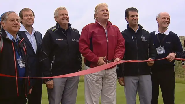 2012 trump inauguró campo de golf