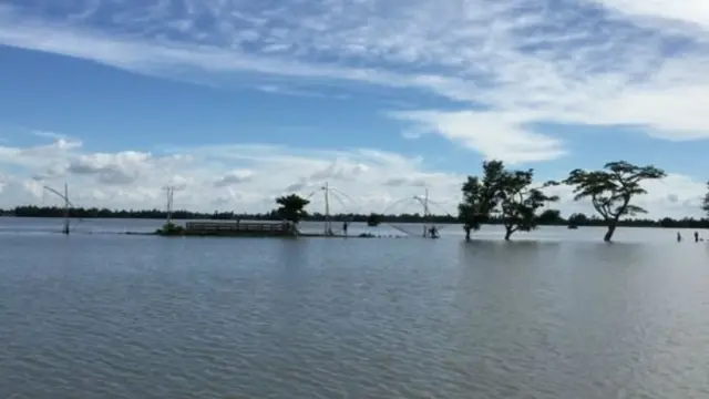 বাংলাদেশ এখন ৯টি জেলার বিস্তীর্ণ এলাকা প্লাবিত হয়েছে