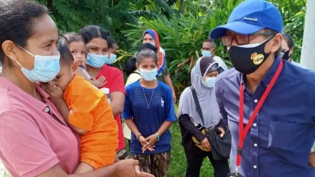 Pekerja migran Indonesia di Malaysia.