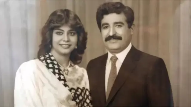 સદ્દામ હુસૈનનાં દીકરી રગદ હુસૈન તેમના પતિ સાથે