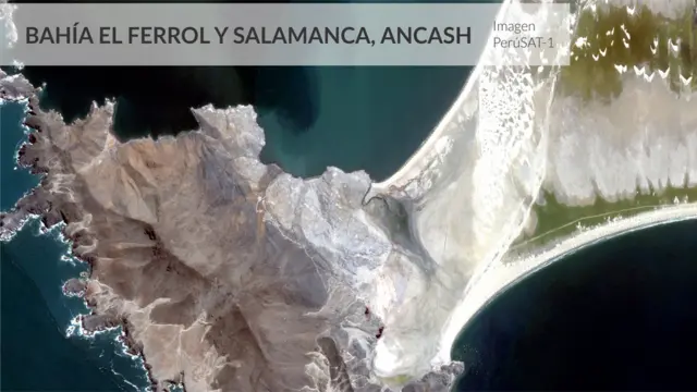 Imagen tomada con el satélite PerúSAT-1.