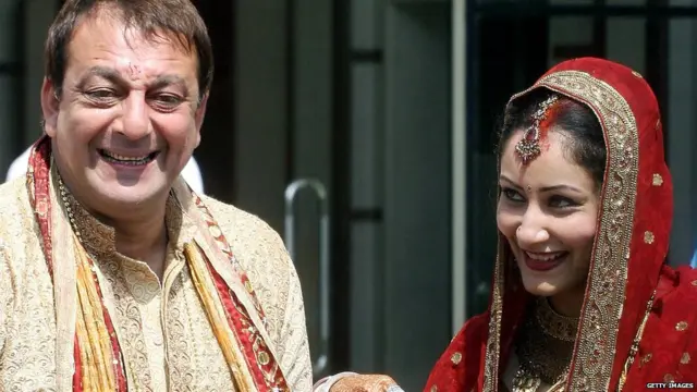 मान्यता दत्त आणि संजय.