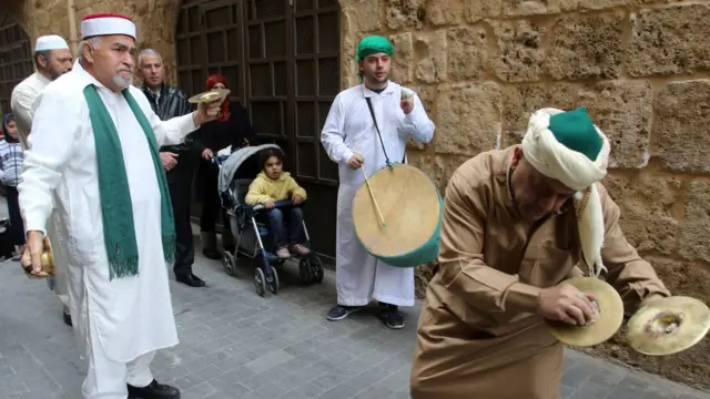 صوفیان لبنان در جشن میلاد پیامبر اسلام