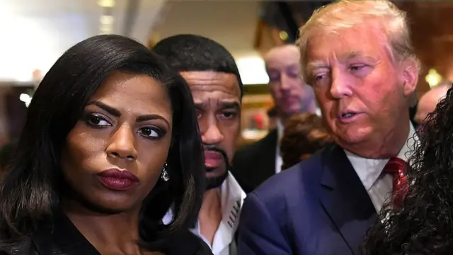 Omarosa Manigault y Donald Trump