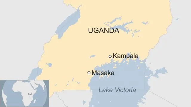 карта Уганды