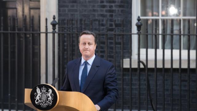 O primeiro-ministro, David Cameron, que após a derrota anunciou que deixará o cargo até outubro