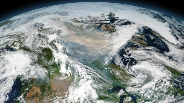 หมอกควันจากไฟป่าครั้งใหญ่ในแคนาดาเมื่อปี 2017