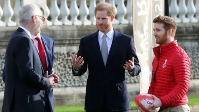 ਰਗਬੀ ਮੁਕਾਬਲੇ ਦੌਰਾਨ ਪ੍ਰਿੰਸ ਹੈਰੀ