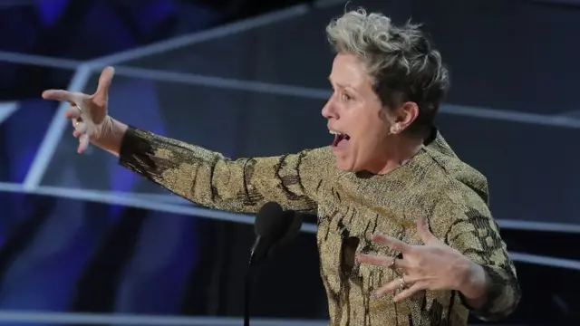 最佳女主角弗兰西斯·麦克多蒙德（Frances McDormand）发表得奖感言（4/3/2018）