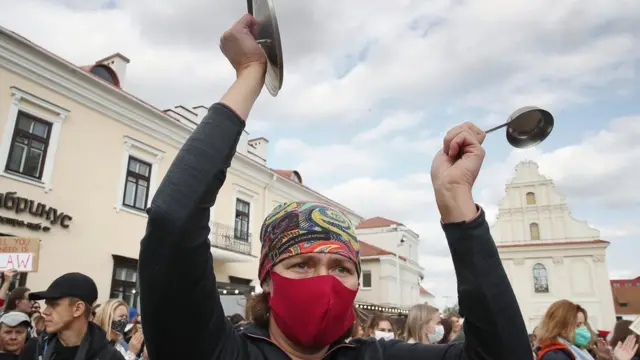 протесты в минске