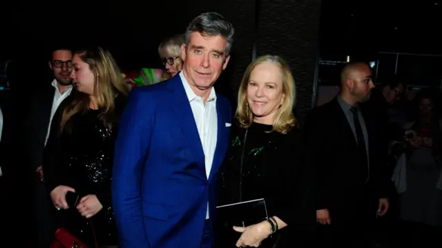 Anne Hearst y su esposo.