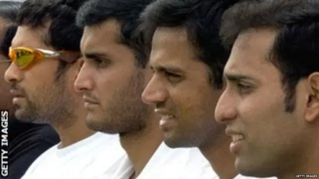 सचिन तेंडुलकर, सौरव गांगुली, राहुल द्रविड आणि व्ही. व्ही. एस. लक्ष्मण