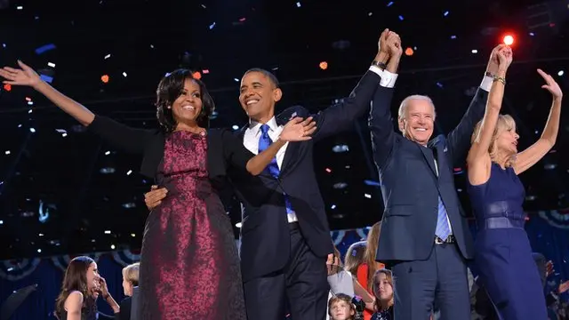 Obama, Biden e esposas comemoram a vitóriaaposta alcance de gols2012