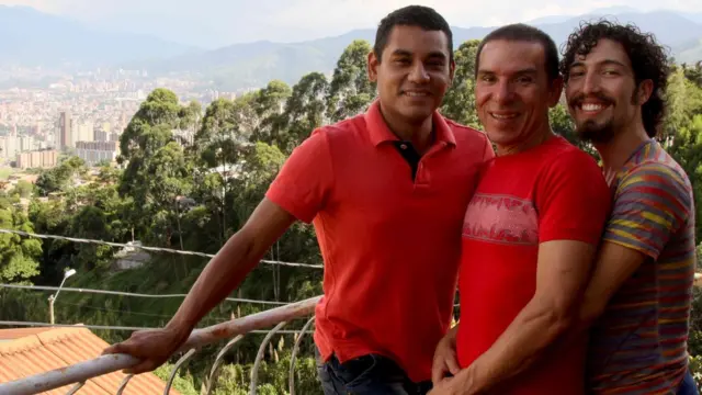 De izquierda a derecha Manuel Bermúdez, Alejandro Rodríguez y Víctor Hugo Prada