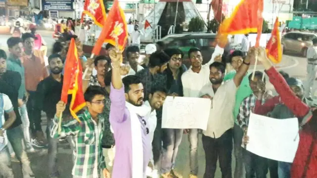 रांची में बूचड़खाने के खिलाफ प्रदर्शन.