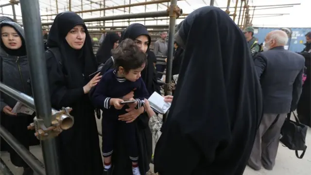 نقطة الحدود بين العراق وإيران في مهران