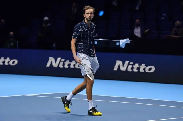 مدودف پس از قهرمانی در بزرگ‌ترین تورنمنت زندگی‌اش خوشحالی نکرد