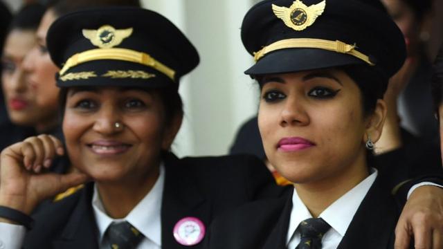 Mujeres piloto de India.