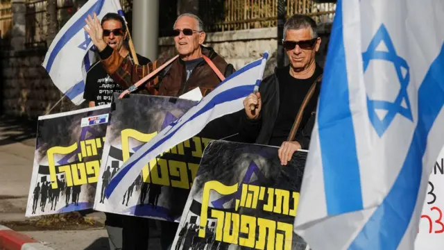 Netanyahu karşıtı gösteriler