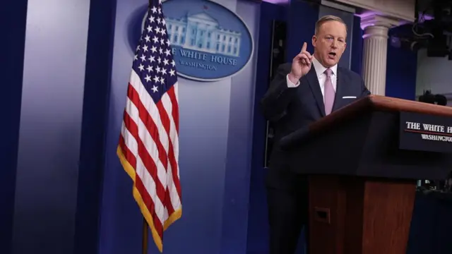 白宫发言人斯派塞（资料图片）