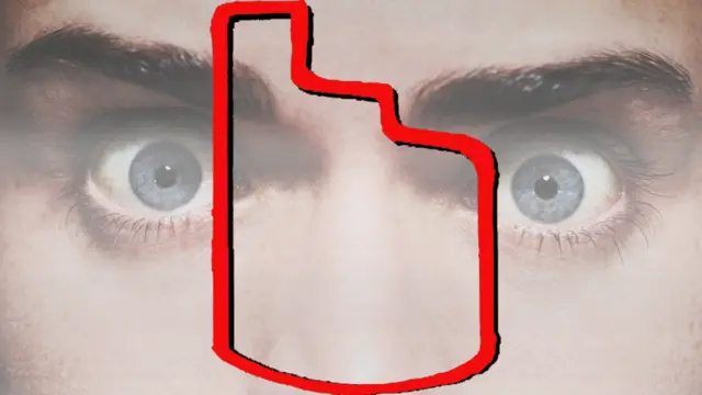 Esa figura es lo que Kühne dice haber visto en los ojos del decapitado.