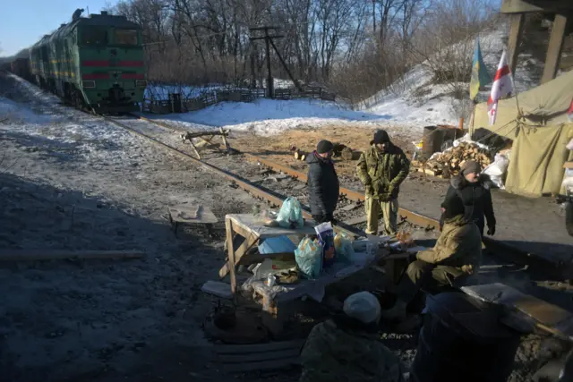 Блокування залізниці у Луганській області