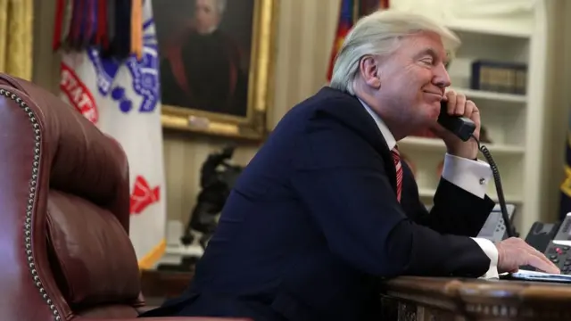 Donald Trump en la Oficina Oval