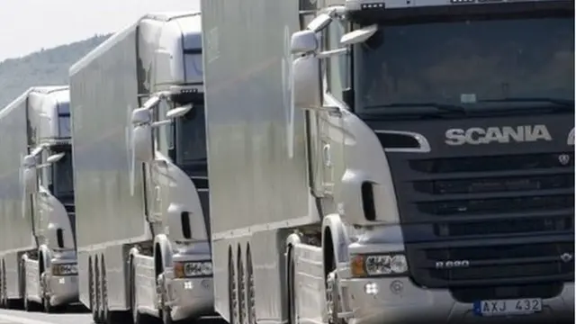 Scania kamyon konvoyu