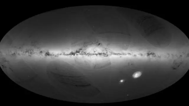 Una imagen captada por Gaia