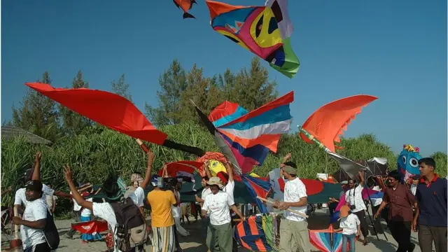 সেন্টমার্টিনে ঘুড়ি উতসব।