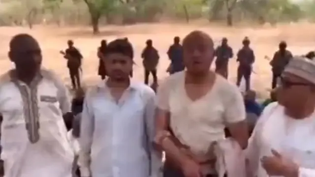 Di men wey tok for di video