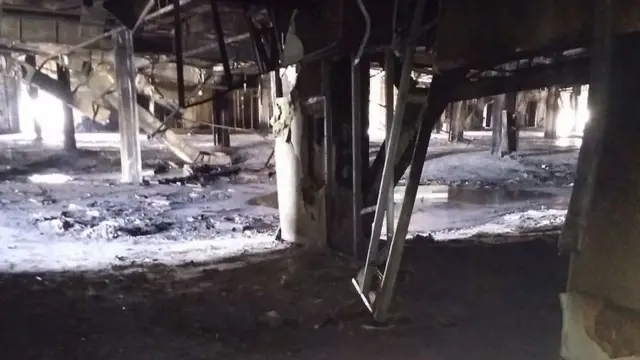 Третий этаж сгоревшего ТЦ "Зимняя вишня"