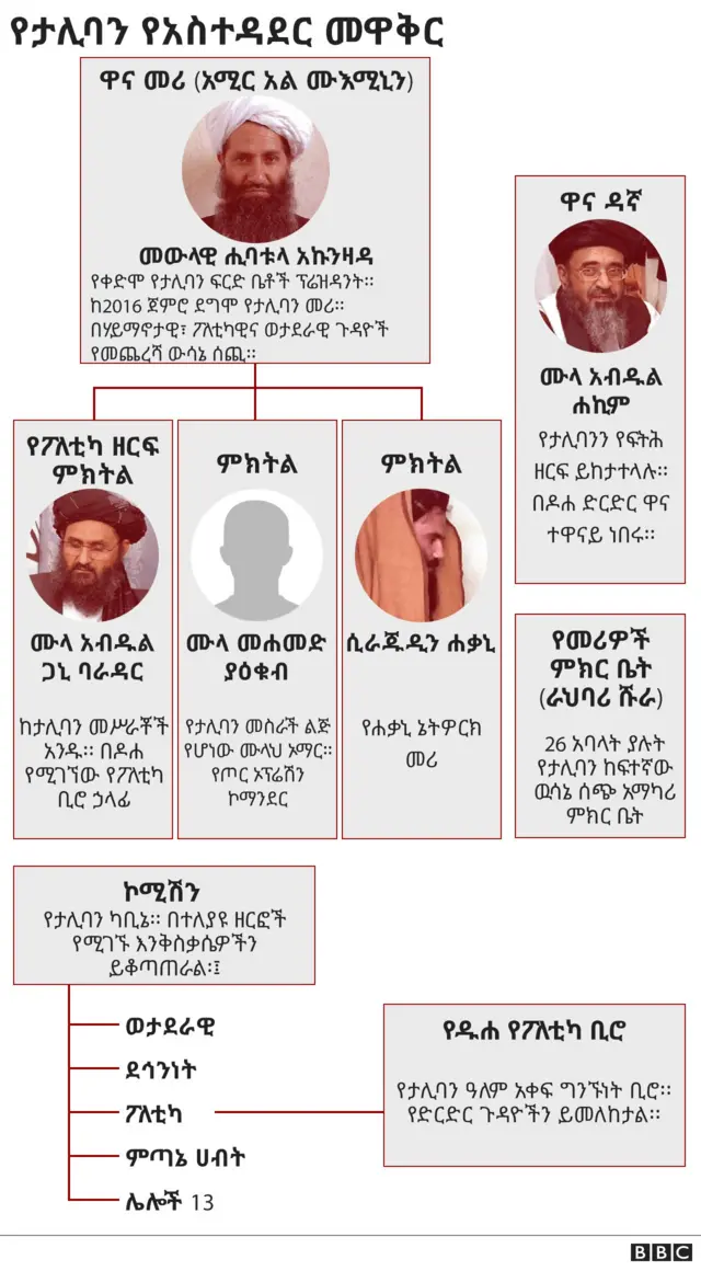 የታሊባን የስልጣን መዋቅር
