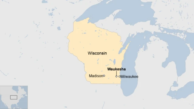 Ikarita igaragaza aho byabereye muri Amerika