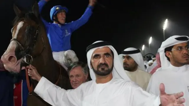 দুবাইয়ের শাসক শেখ মোহাম্মদ বিন রশিদ আল মাকতুম ব্রিটেনে ঘোড়দৌড়ের সাথে যুক্ত
