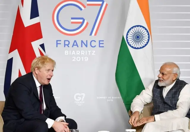 బోరిస్ జాన్సన్, మోదీ