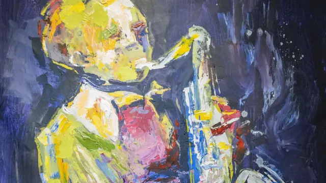 Un tableau de l'artiste nigérian Doba Afolabi