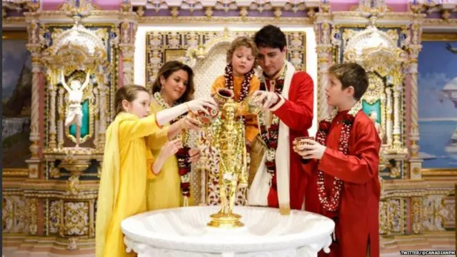 જસ્ટીન ટ્રુડો પરિવાર સાથે