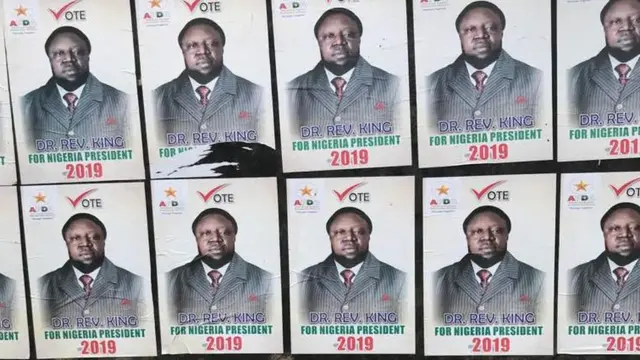 Campaign posters of Rev King