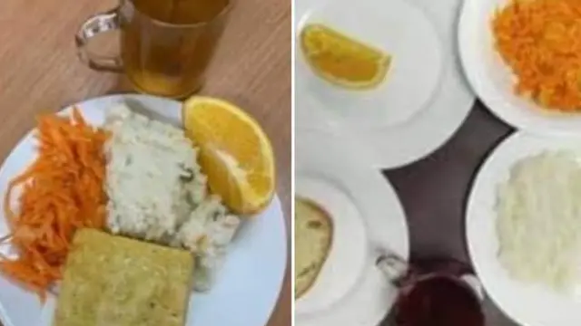 Фото обеда в одной из киевских школ