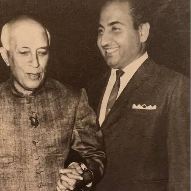 पंडित नेहरू के साथ मोहम्मद रफ़ी