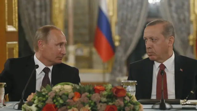Vladimir Putin ve Recep Tayyip Erdoğan
