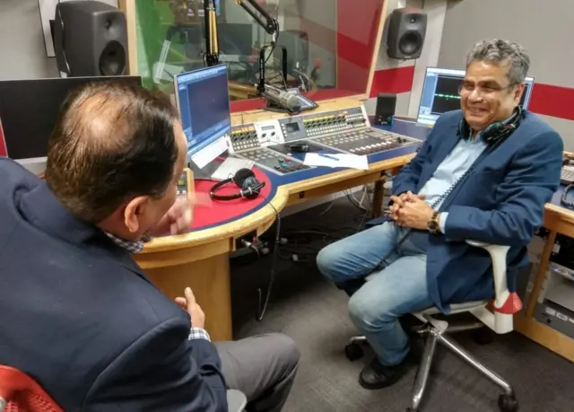 पंकज वोहरा के साथ रेहान फ़ज़ल, संडे गार्डियन के मेनेजिंग एडियर