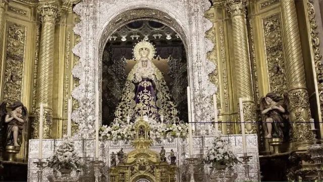 Inside the Church of the Macarena, Seville, Spain
