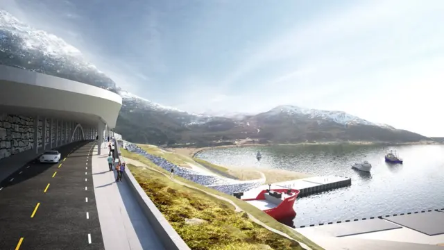 Túnel visto desde la montaña