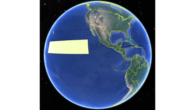 Mapa com a Clarion-Clipperton.