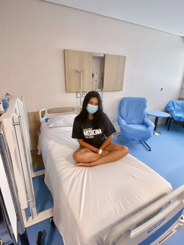 Gabriella en el hospital