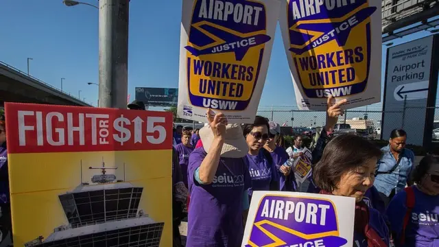 مظاهرات للمطالبة برفع الحد الأدنى للأجور