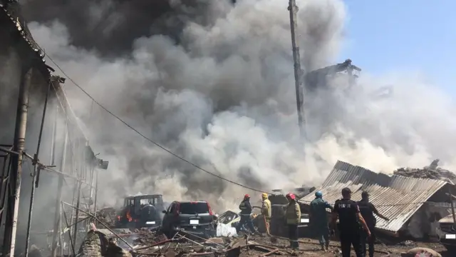 Взрыв на рынке в Ереване